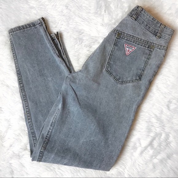 Guess Denim - Guess 80’s Vintage High Waisted Zip Ankle Jeans